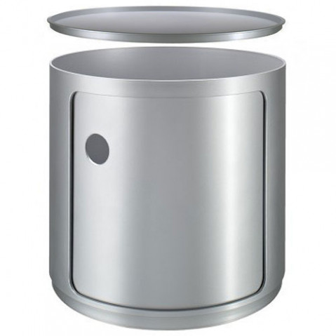 Componibili kartell meuble de rangement 1 élément haut argent