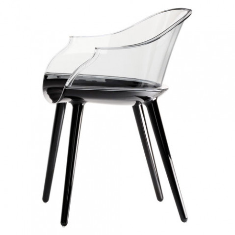 Cyborg Fauteuil Design Magis Noir transparent