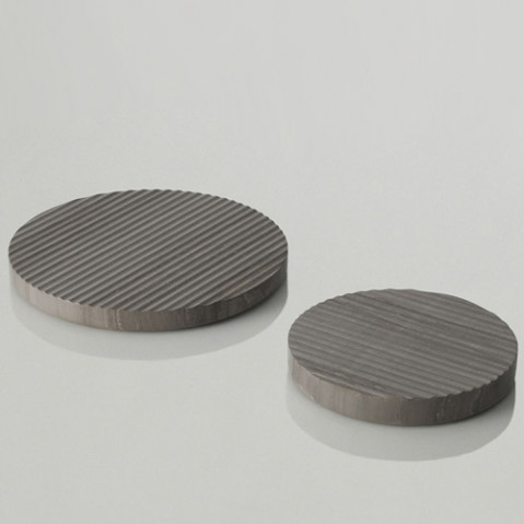 dessous plat groove 21 muuto gris