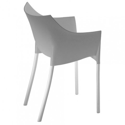 Dr. NO Kartell Fauteuil design gris chaud