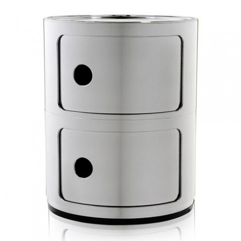 meuble rangement componibili 2 elements kartell cuivre