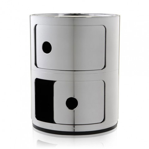 meuble rangement componibili 2 elements kartell cuivre