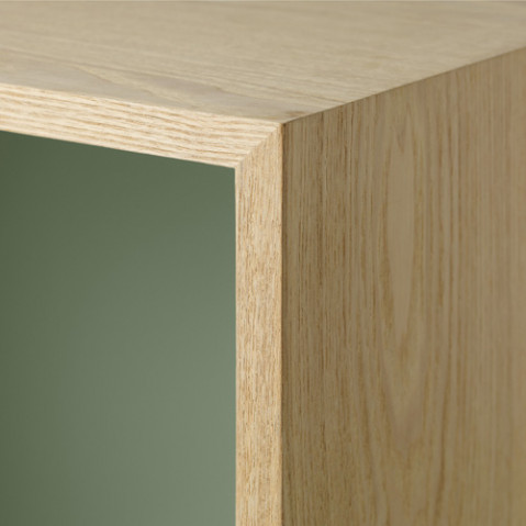 etagere mini stacked medium muuto frene kaki