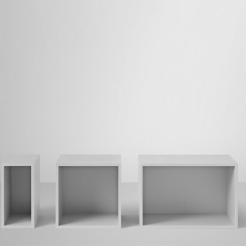 etagere stacked small fond muuto gris clair