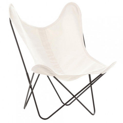 fauteuil aa coton airborne blanc naturel