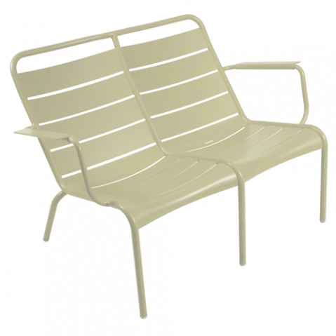 fauteuil bas duo luxembourg fermob tilleul