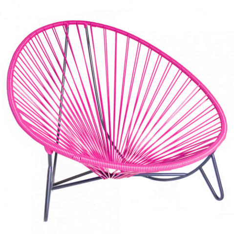 fauteuil bas tulum boqa fuchsia