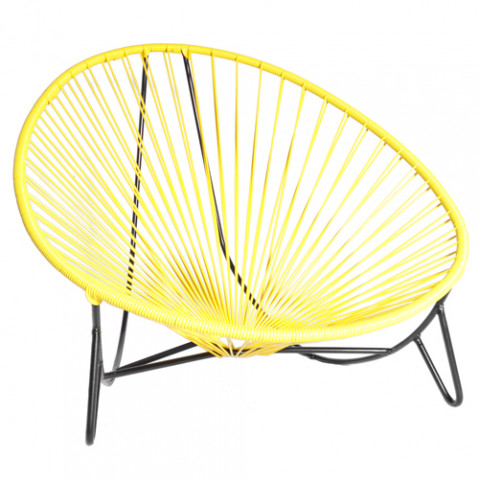 fauteuil bas tulum boqa jaune