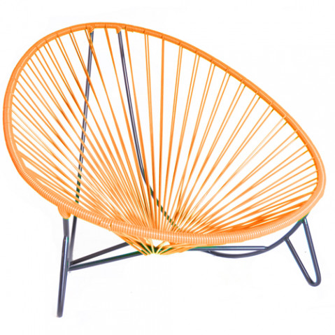 fauteuil bas tulum boqa orange