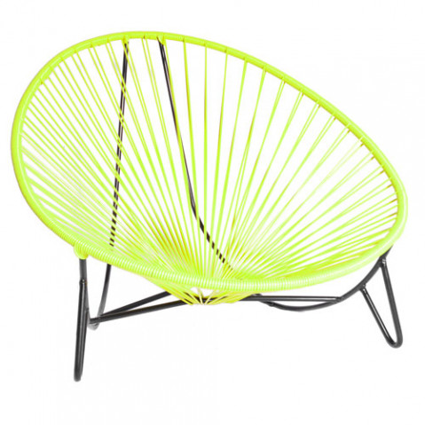 fauteuil bas tulum boqa vert anis