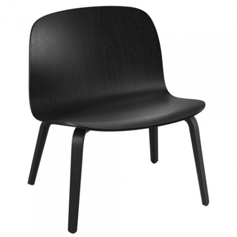 fauteuil bas visu lounge muuto noir