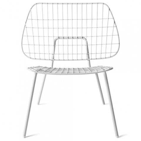 fauteuil bas wm string lounge menu blanc