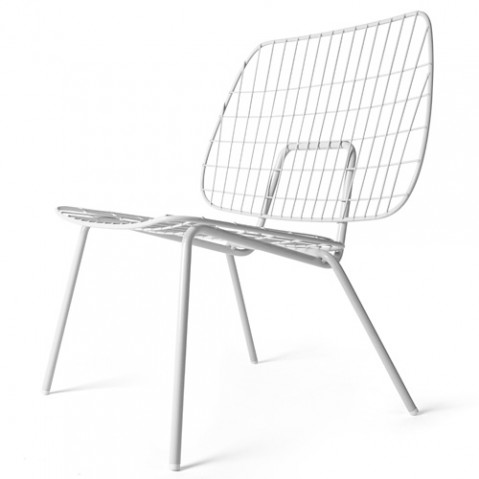 fauteuil bas wm string lounge menu blanc