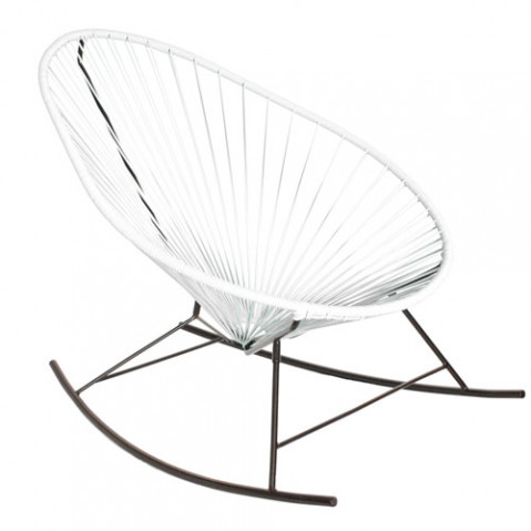 fauteuil bascule celestun boqa blanc