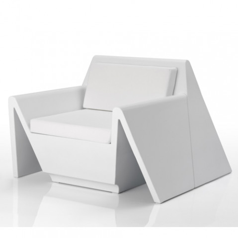 fauteuil rest vondom blanc mat
