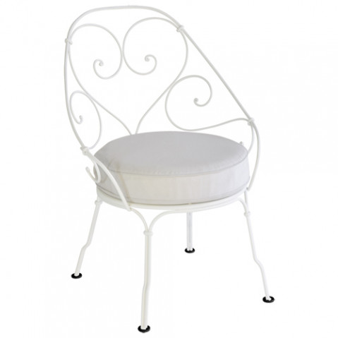 fauteuil cabriolet 1900 fermob blanc