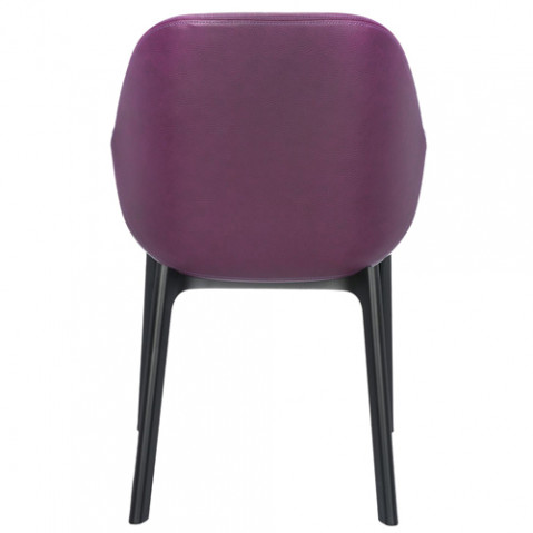 fauteuil clap pvc kartell noir prune