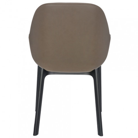 fauteuil clap pvc kartell noir tourterelle