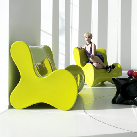 fauteuil doux vondom rouge