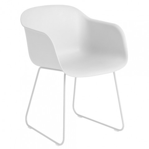 fauteuil fiber luge muuto blanc