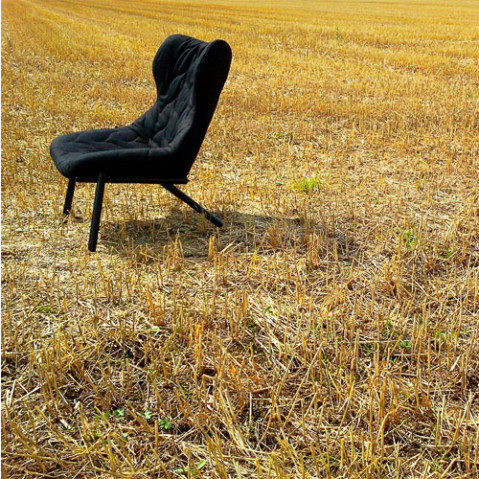 fauteuil foliage blanc kartell trevira gris