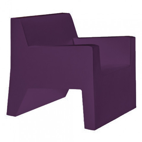 fauteuil jut vondom prune