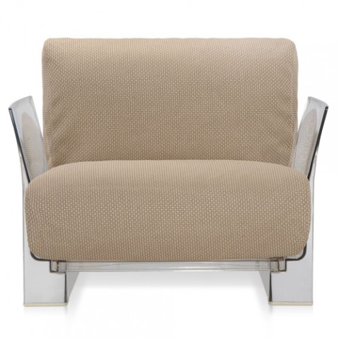 fauteuil pop outdoor kartell transparent ikon tourterelle