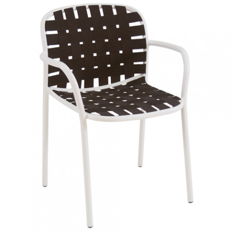 fauteuil yard emu blanc marron