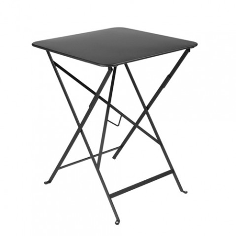 table pliante bistro 57x57cm fermob carbone