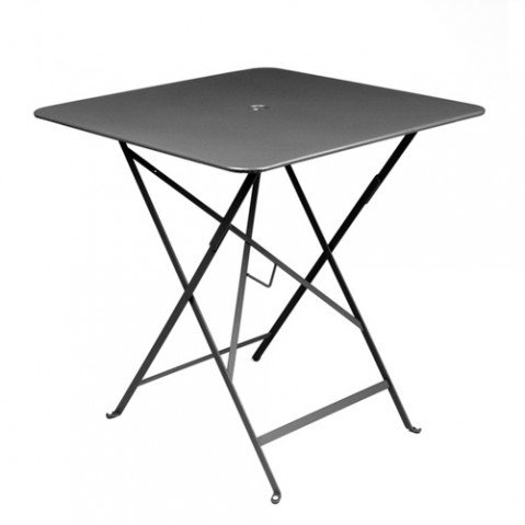 table pliante bistro 71x71cm fermob carbone