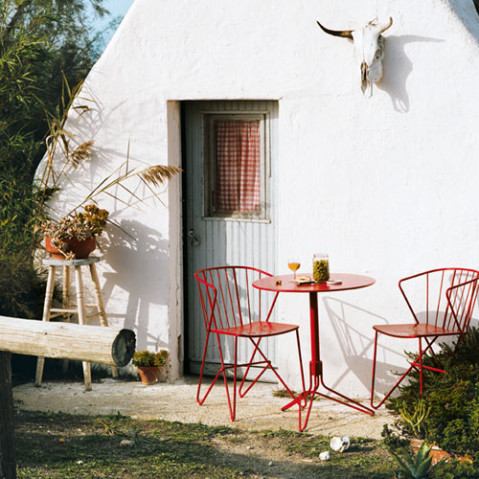 Flower Gueridon Design Fermob Blanc