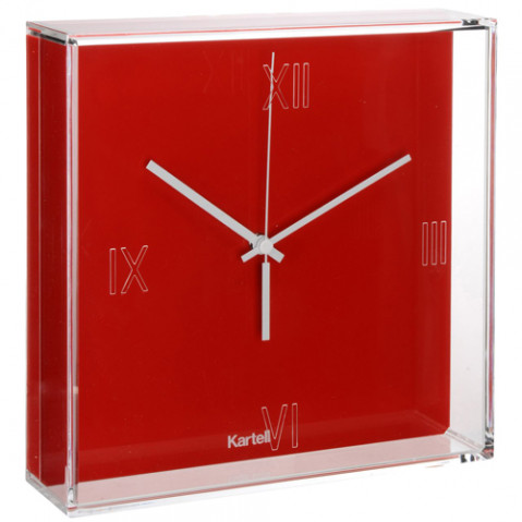 horloge tic tac kartell rouge