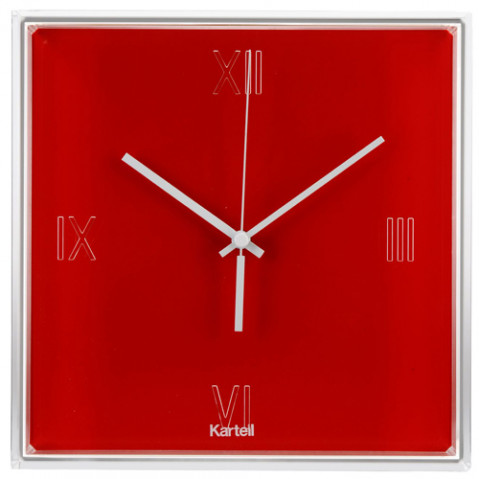 horloge tic tac kartell rouge