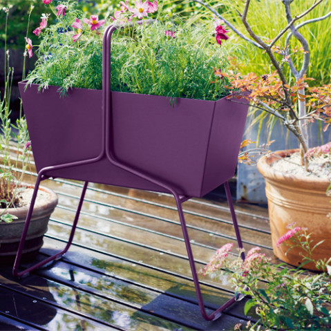 jardiniere basket long fermob muscade