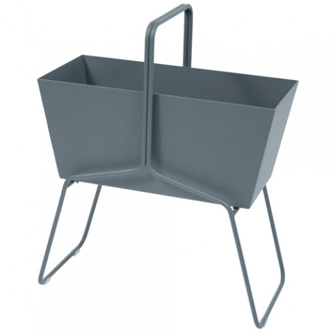 jardiniere basket long fermob gris orage