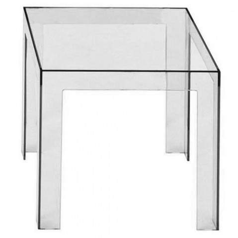 Jolly Table Basse Design Kartell Fumé Clair