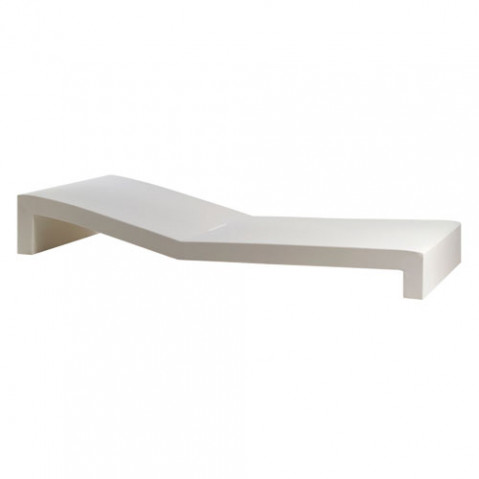 Jut tumbona Vondom bain de soleil design blanc