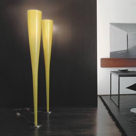 lampadaire mite led foscarini noir