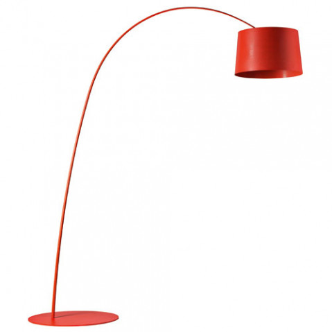 lampadaire twiggy led foscarini cramoisi