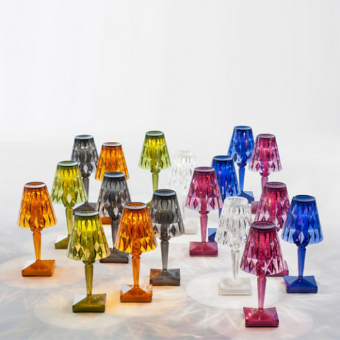 lampe poser battery kartell ambre