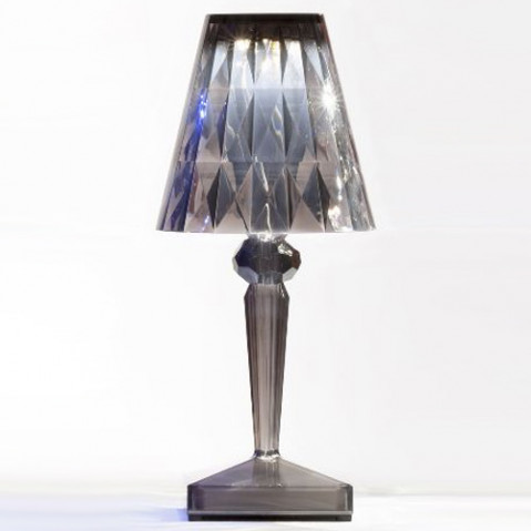 lampe poser battery kartell fume