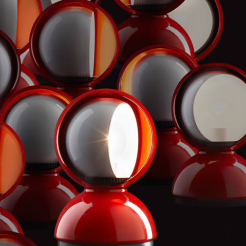 lampe poser eclisse artemide orange