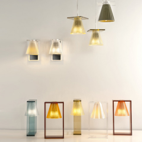lampe poser light air sculptee kartell cristal