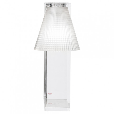 lampe poser light air sculptee kartell cristal