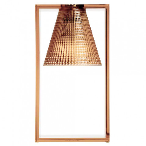 lampe poser light air sculptee kartell rose