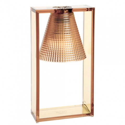 lampe poser light air sculptee kartell rose