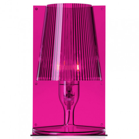lampe poser take kartell rose