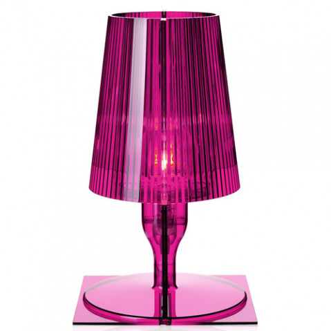 lampe poser take kartell rose