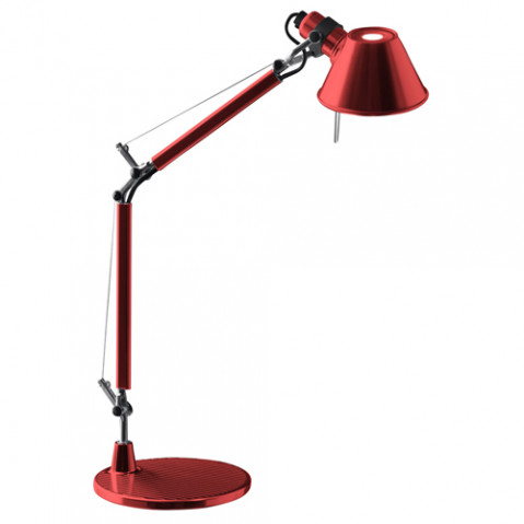 lampe poser tolomeo micro artemide rouge