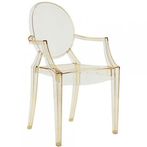 Louis Ghost Fauteuil Design Kartell Jaune 